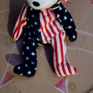 Ty Patriotic Bear Stuffed Animal - Red, White, and Blue